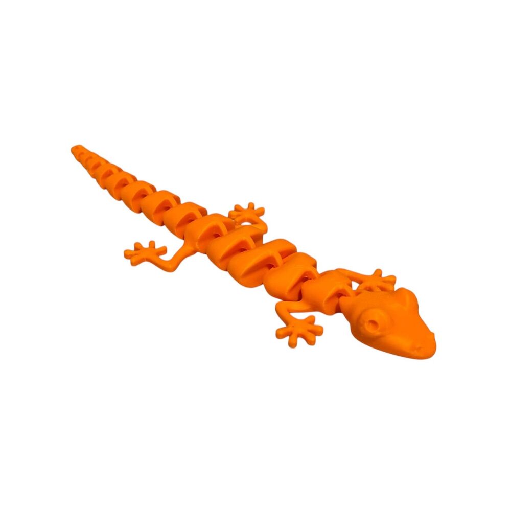 7" Articulated Lizard - Pumpkin Orange - 3004-15
